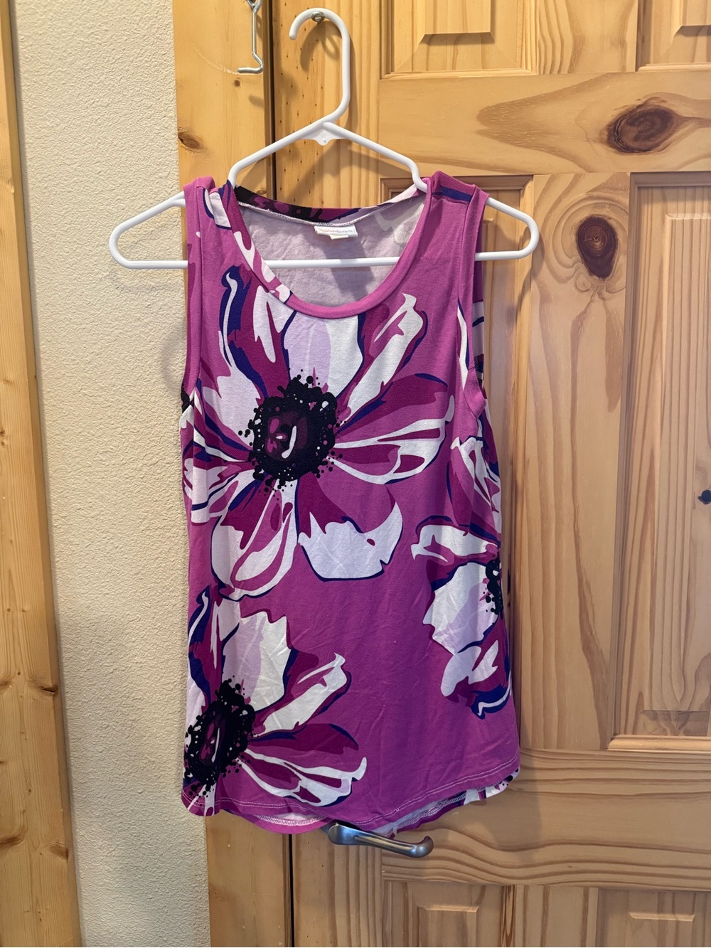 LuLaRoe Floral Purple Cocoa Tank